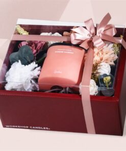 Box Mica Đỏ + Ribbon + Túi To (Mới)