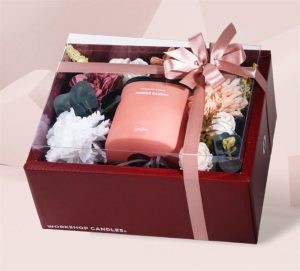 Box Mica Đỏ + Ribbon + Túi To (Mới)