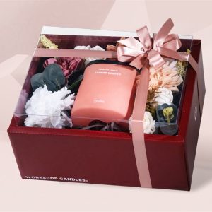 Box Mica Đỏ + Ribbon + Túi To (Mới)